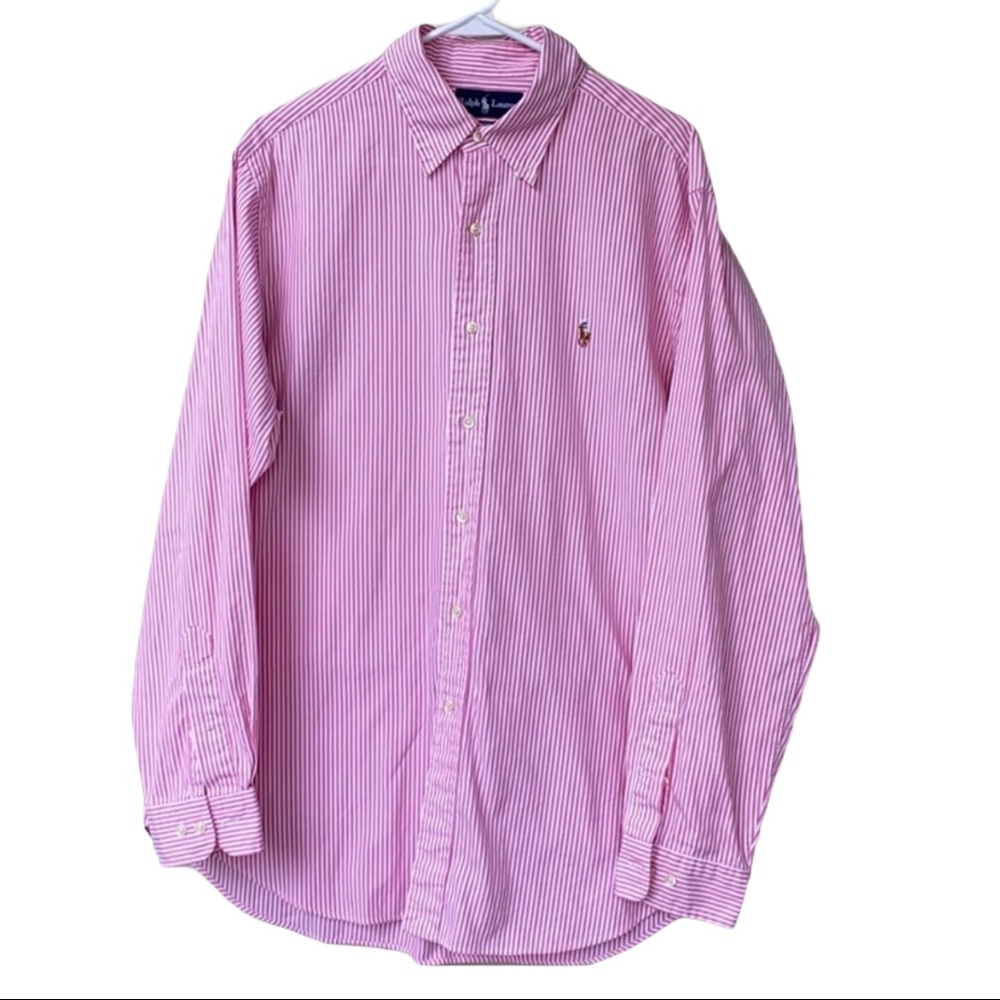 Ralph Lauren Men’s Button Up Shirt Size 16 1/2 34/35 in Excellent Condition